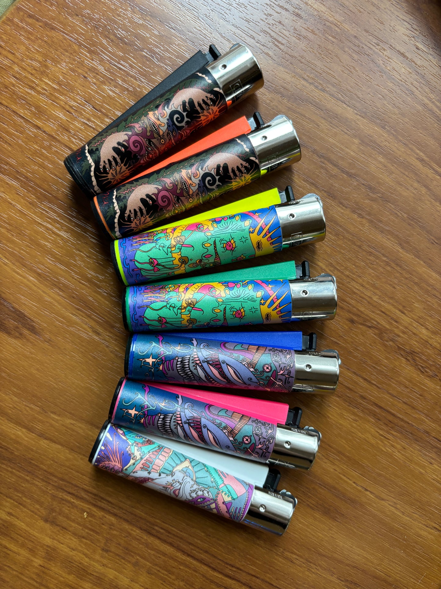 'Clipper' Lighters | Psychedelic entity series