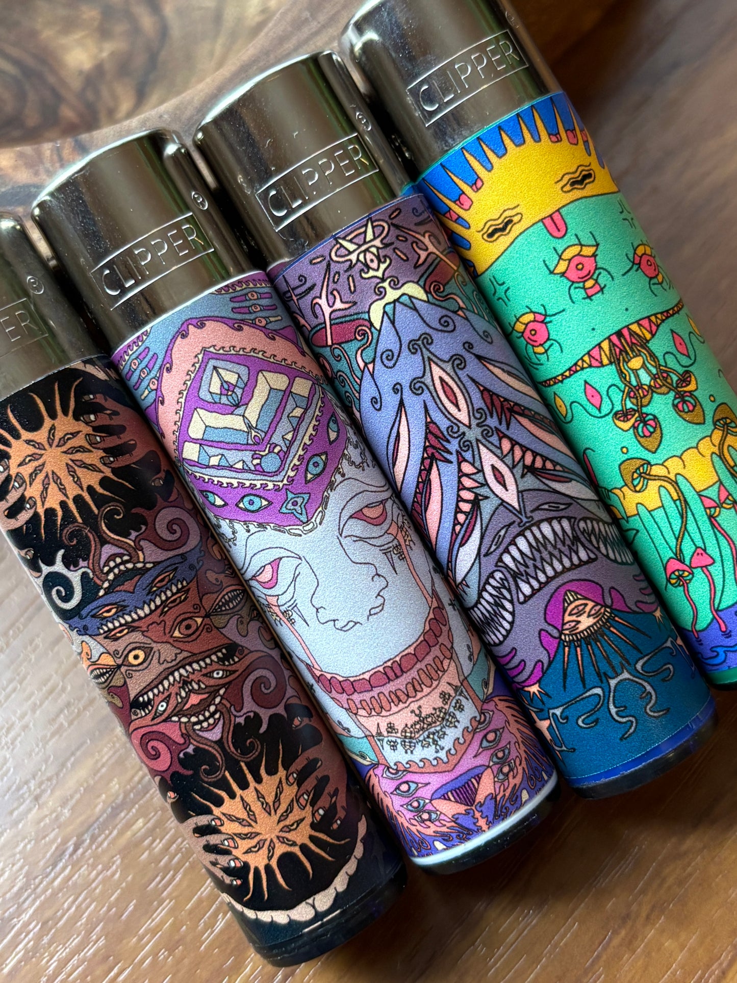 'Clipper' Lighters | Psychedelic entity series