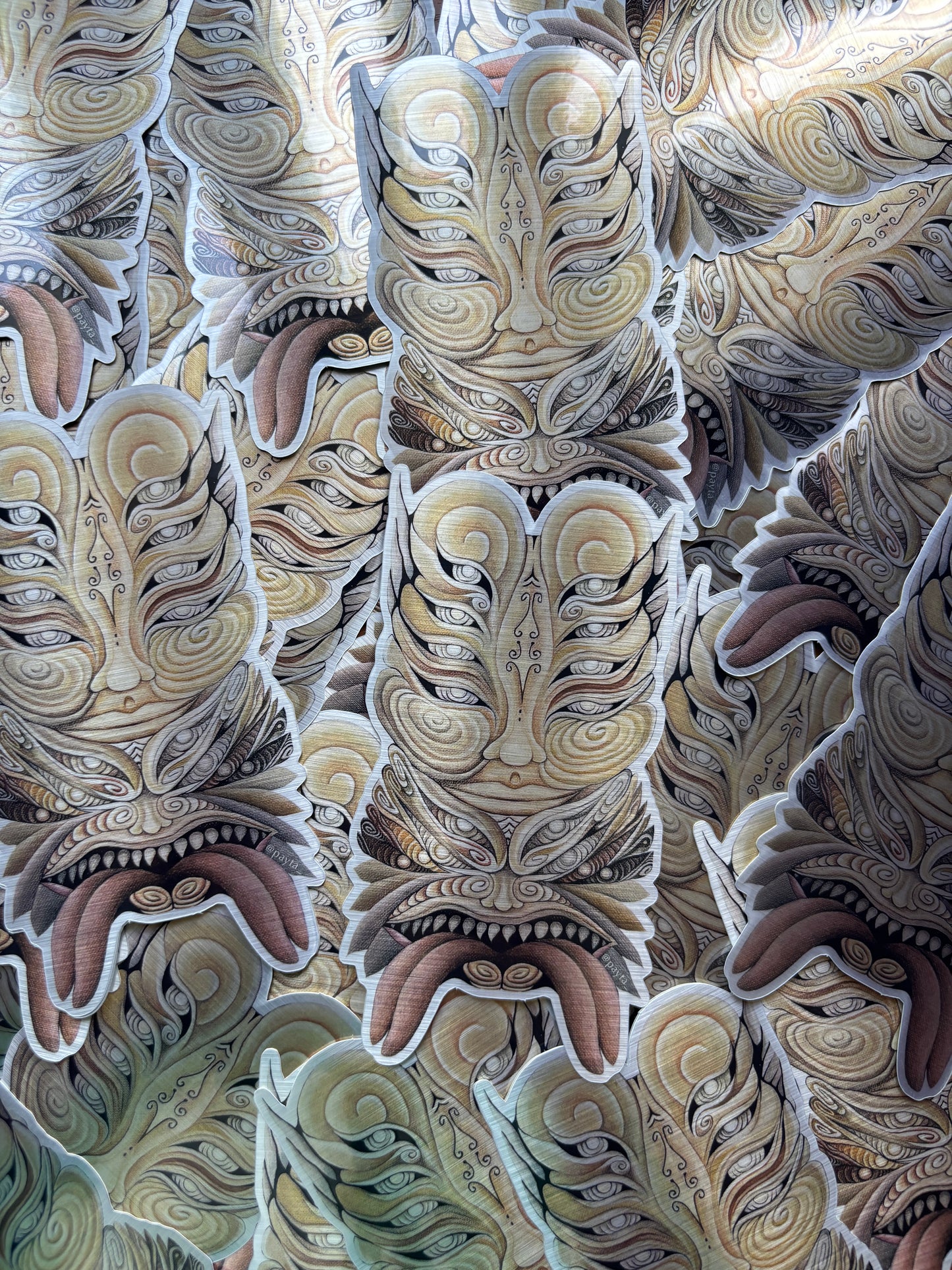 'The Creator' | Brushed Aluminium Waterproof Vinyl Sticker