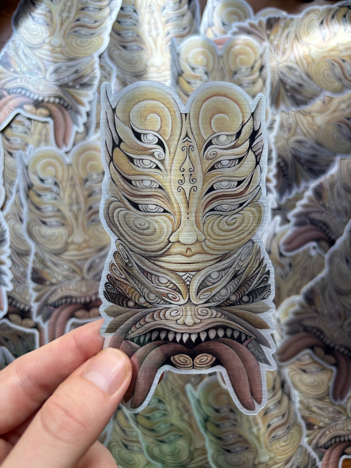 'The Creator' | Brushed Aluminium Waterproof Vinyl Sticker