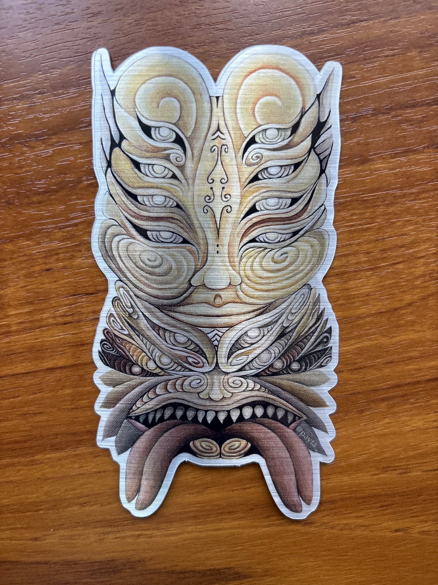 'The Creator' | Brushed Aluminium Waterproof Vinyl Sticker