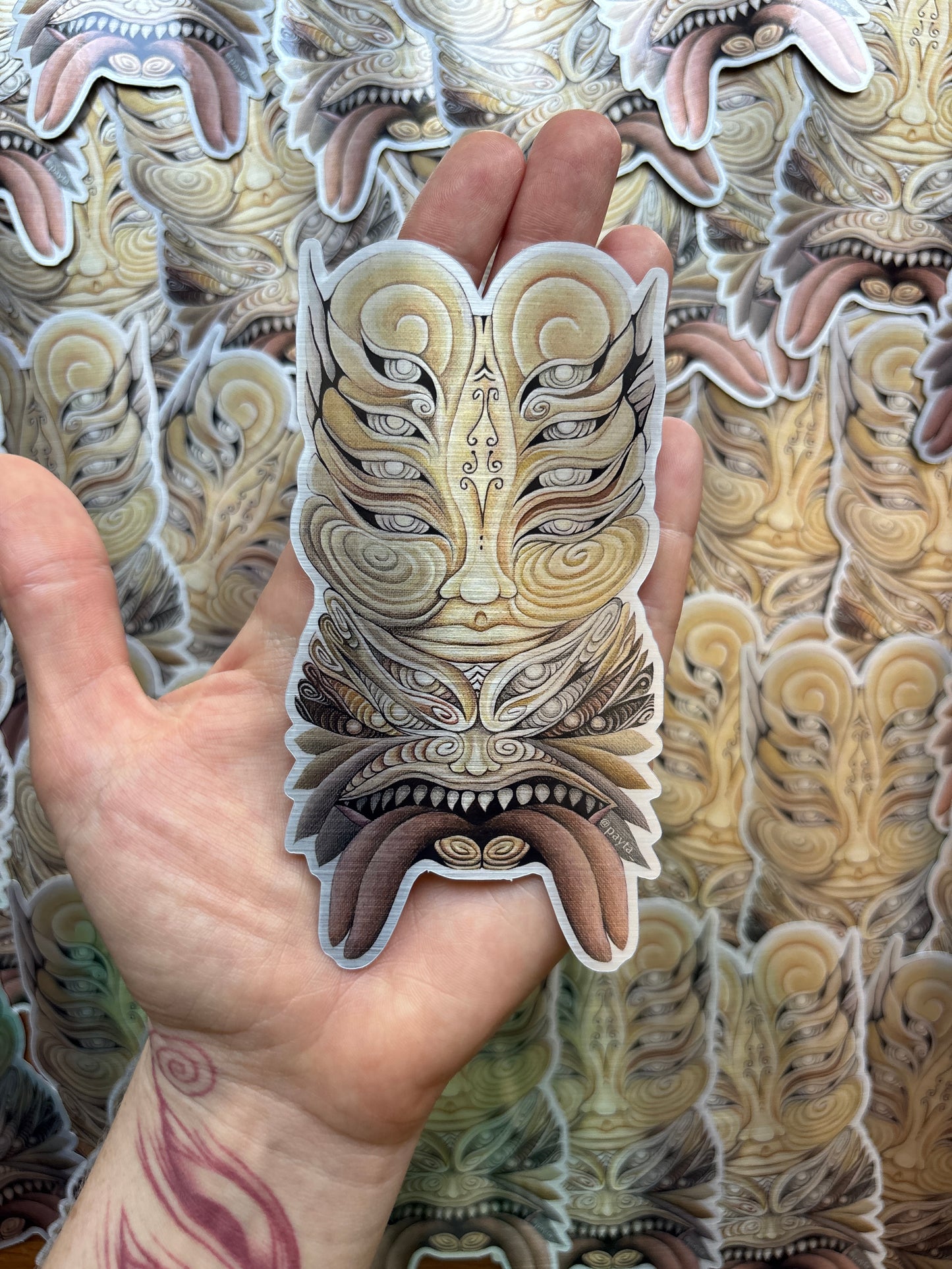'The Creator' | Brushed Aluminium Waterproof Vinyl Sticker